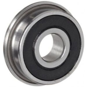 F61801-2RS GENERIC 12x21x5 Single Row Metric Ball Bearing With Flange On Outer and 2 Rubber Seals Thumbnail